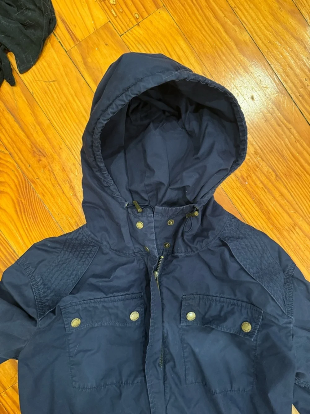 Michael Kors Navy Blue Utility Anorak Jacket | Spring Jacket Rain Wind Classy